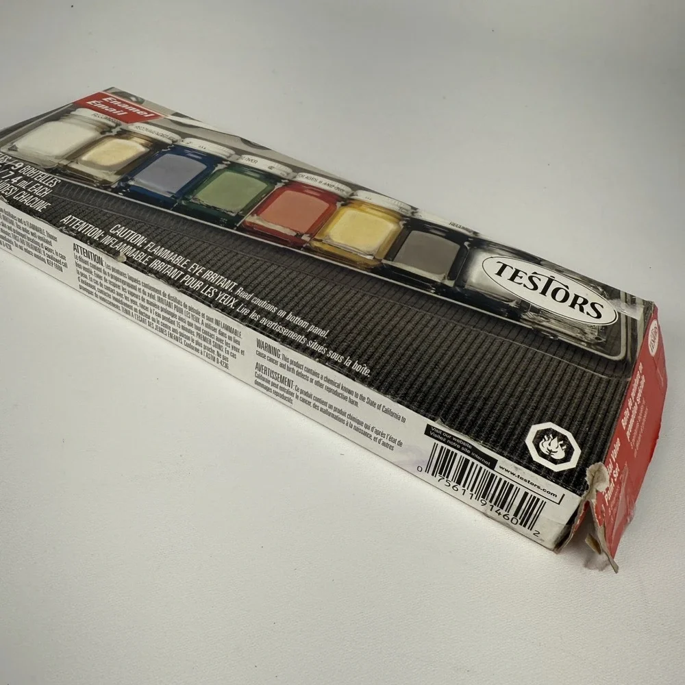Testors 9146 Special Value Enamel Paint Set of 9 With Paint Brush set of‎ 5